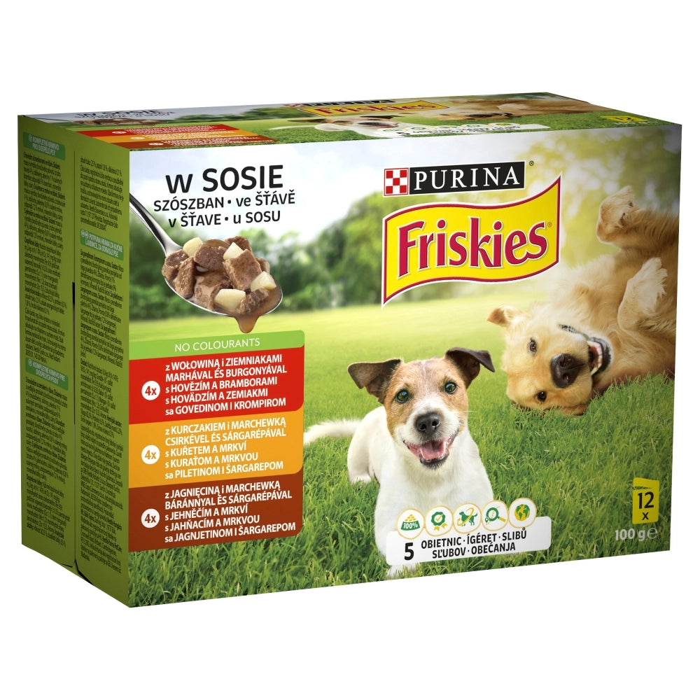 PURINA Friskies Våtfoder för hundar i sås 12x85g
