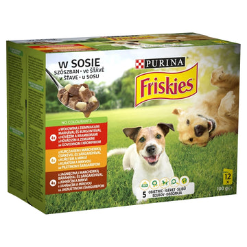 PURINA Friskies Våtfoder för hundar i sås 12x85g