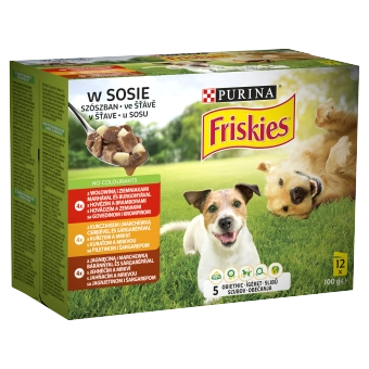 PURINA Friskies Våtfoder för hundar i sås 12x85g