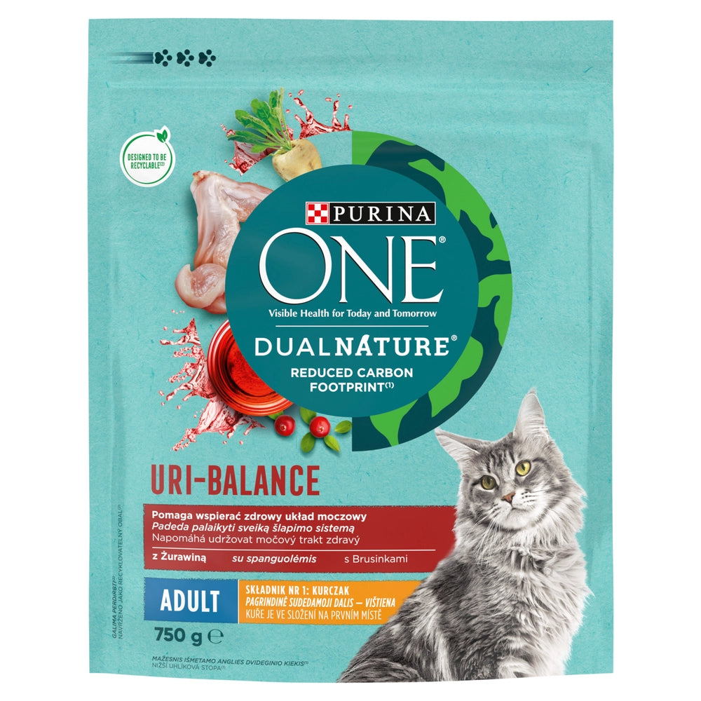 PURINA One Dual Nature Adult Kyckling & tranbär 750 g