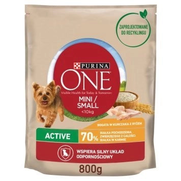 PURINA ONE Mini Active Kyckling & ris 800g