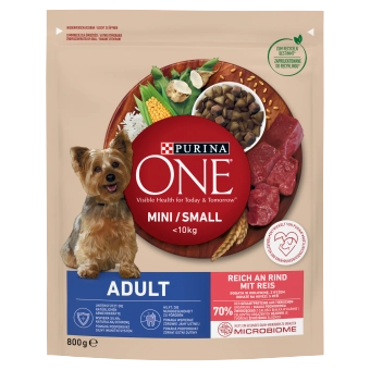 PURINA ONE Mini Adult Nötkött & ris 800g