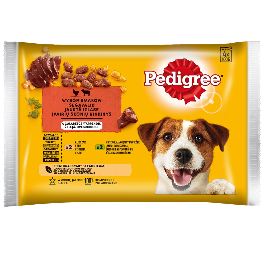 Pedigree Vital Protection Lamm och Kyckling i Gelé 4x100g