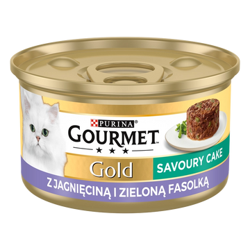 Purina Gourmet Gold Savoury Cake med lamm och gröna bönor 85g