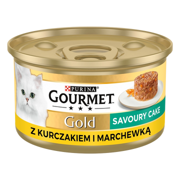 Purina Gourmet Gold Savoury Cake med kyckling och morötter 85g