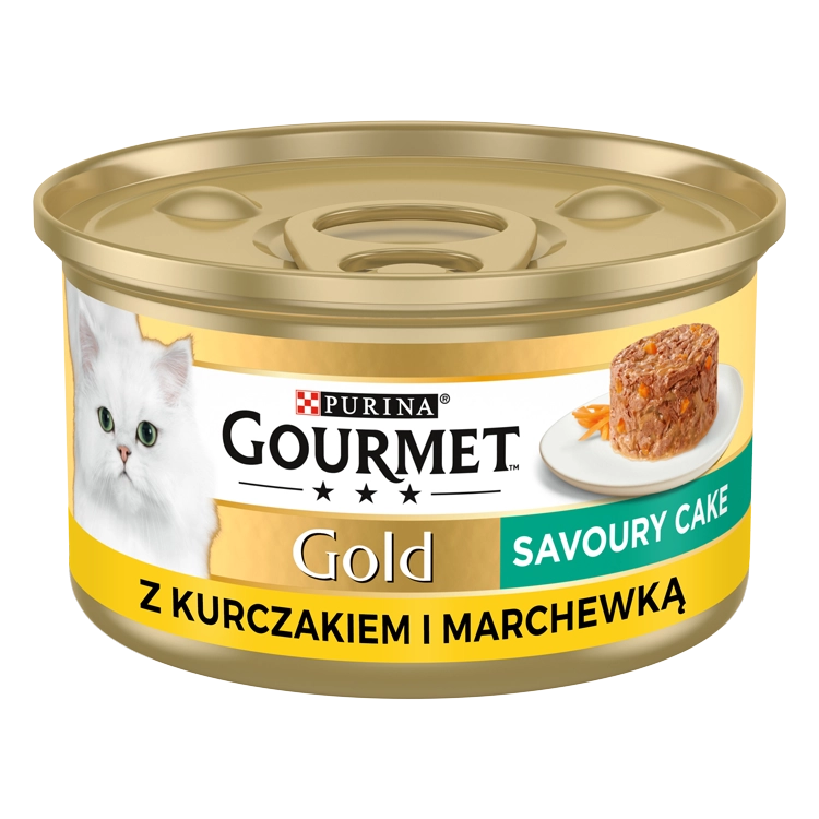 Purina Gourmet Gold Savoury Cake med kyckling och morötter 85g