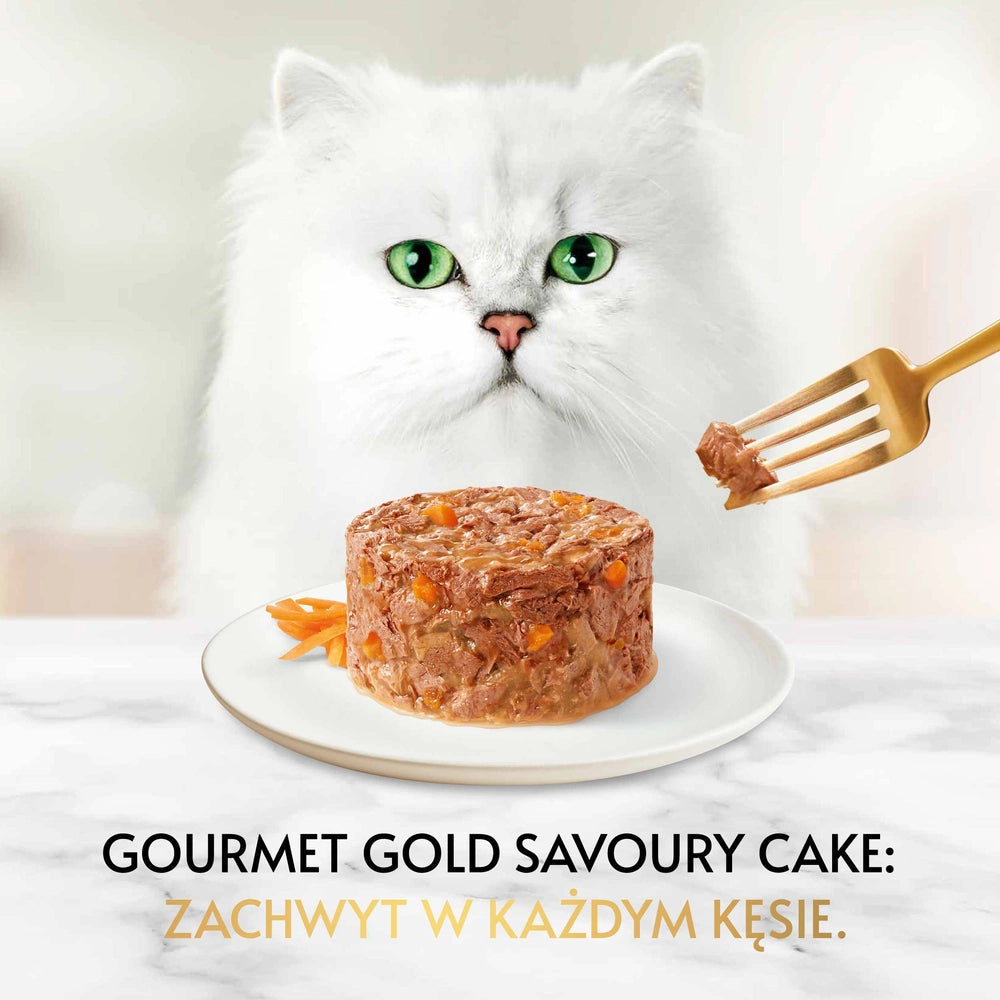 Purina Gourmet Gold Savoury Cake med kyckling och morötter 85g