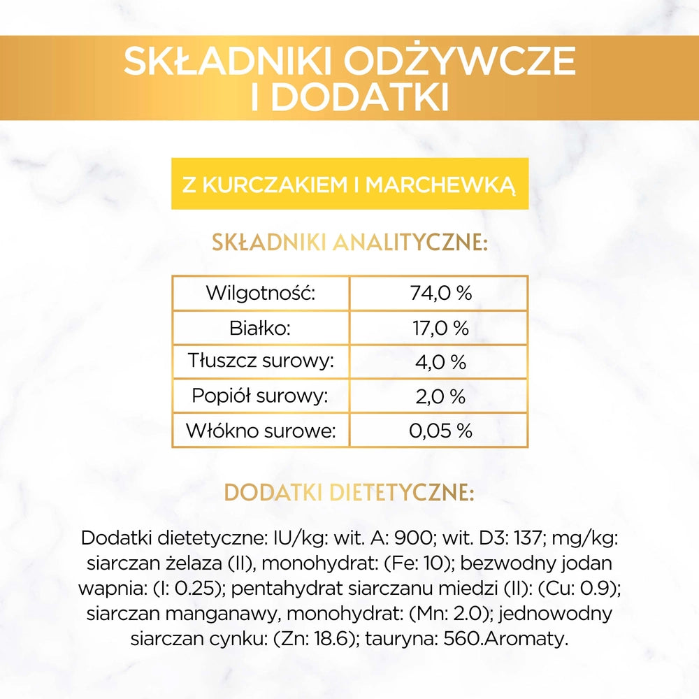 Purina Gourmet Gold Savoury Cake med kyckling och morötter 85g