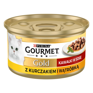Purina Gourmet Gold kyckling/ lever i sås 85g