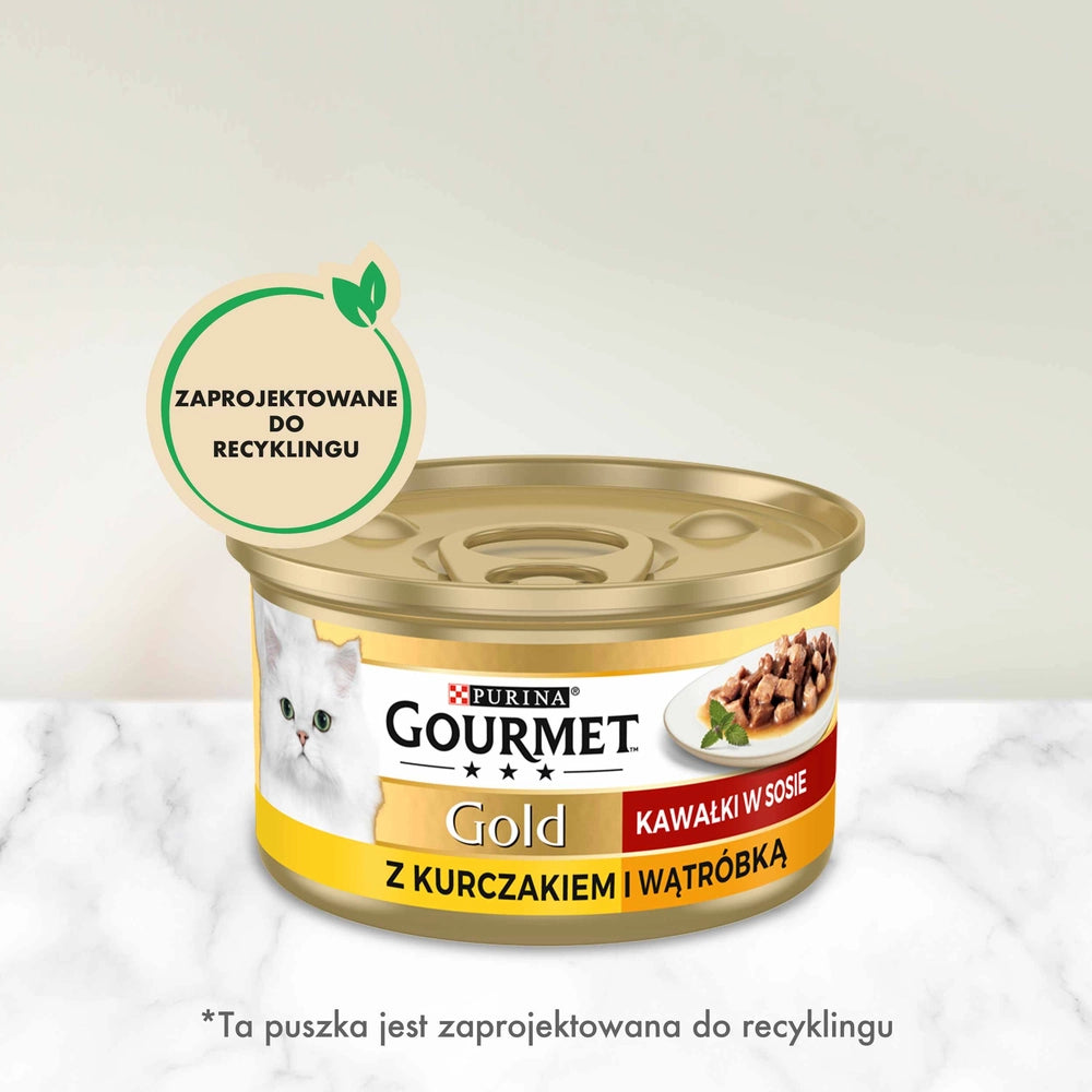 Purina Gourmet Gold kyckling/ lever i sås 85g
