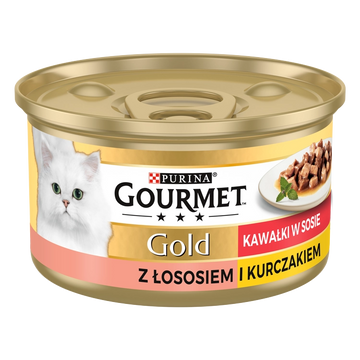 Purina Gourmet Gold lax/ kyckling i sås 85g
