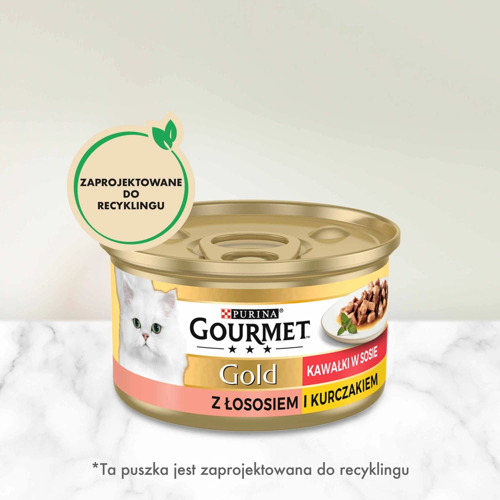 Purina Gourmet Gold lax/ kyckling i sås 85g