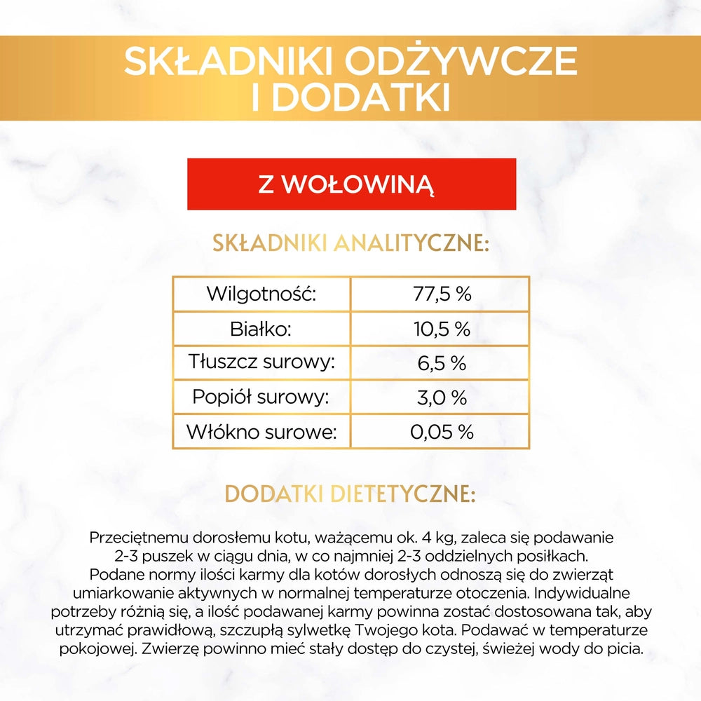 Purina Gourmet Gold mousse med nötkött 85g