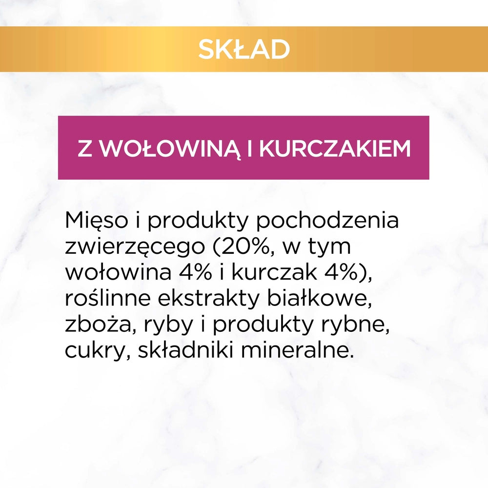 Purina Gourmet Gold med nötkött och kyckling i sås 85g
