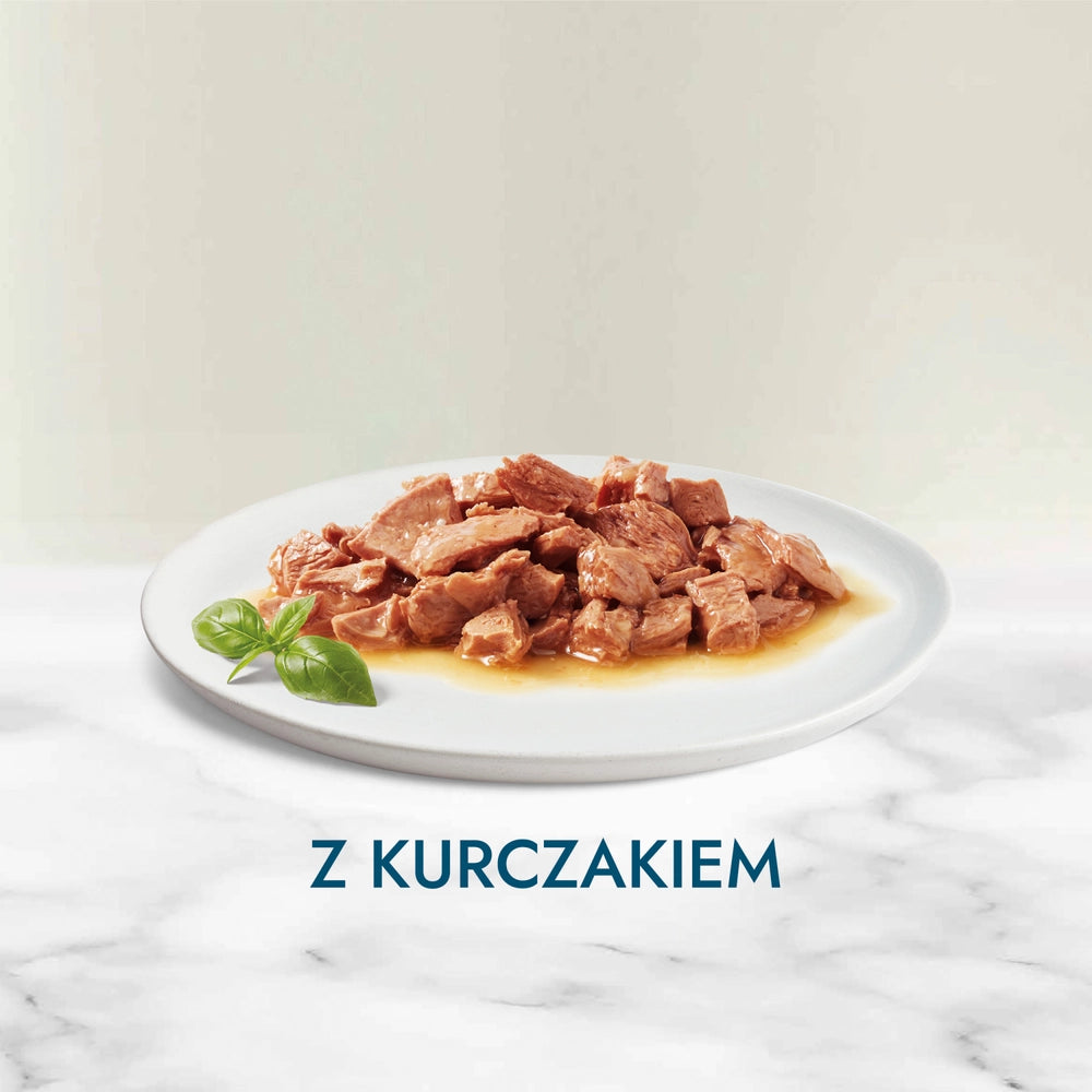 Purina Gourmet Perle Kattmat mini filébitar i sås med kyckling 85g