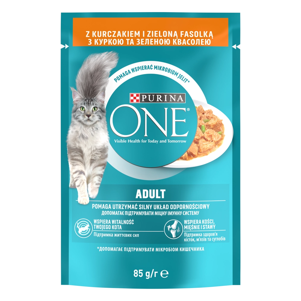 Purina One Adult Kattmat med kyckling och gröna bönor 85 g