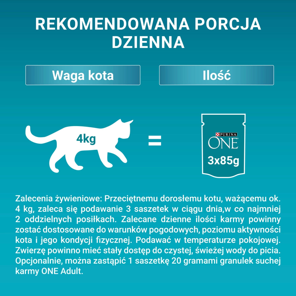 Purina One Adult Kattmat med kyckling och gröna bönor 85 g