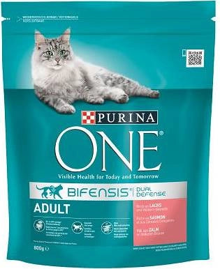 Purina One Cat Adult Kattmat med lax för katt 800g