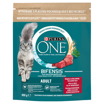Purina One Cat Adult Torrfoder med nötkött för katt 800g