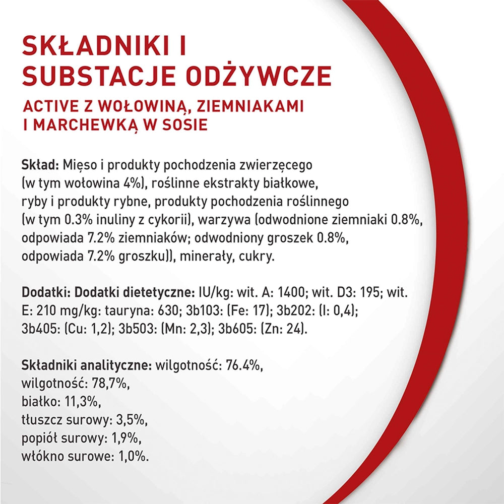 PURINA ONE Mini Active med nötkött & morötter 85 g