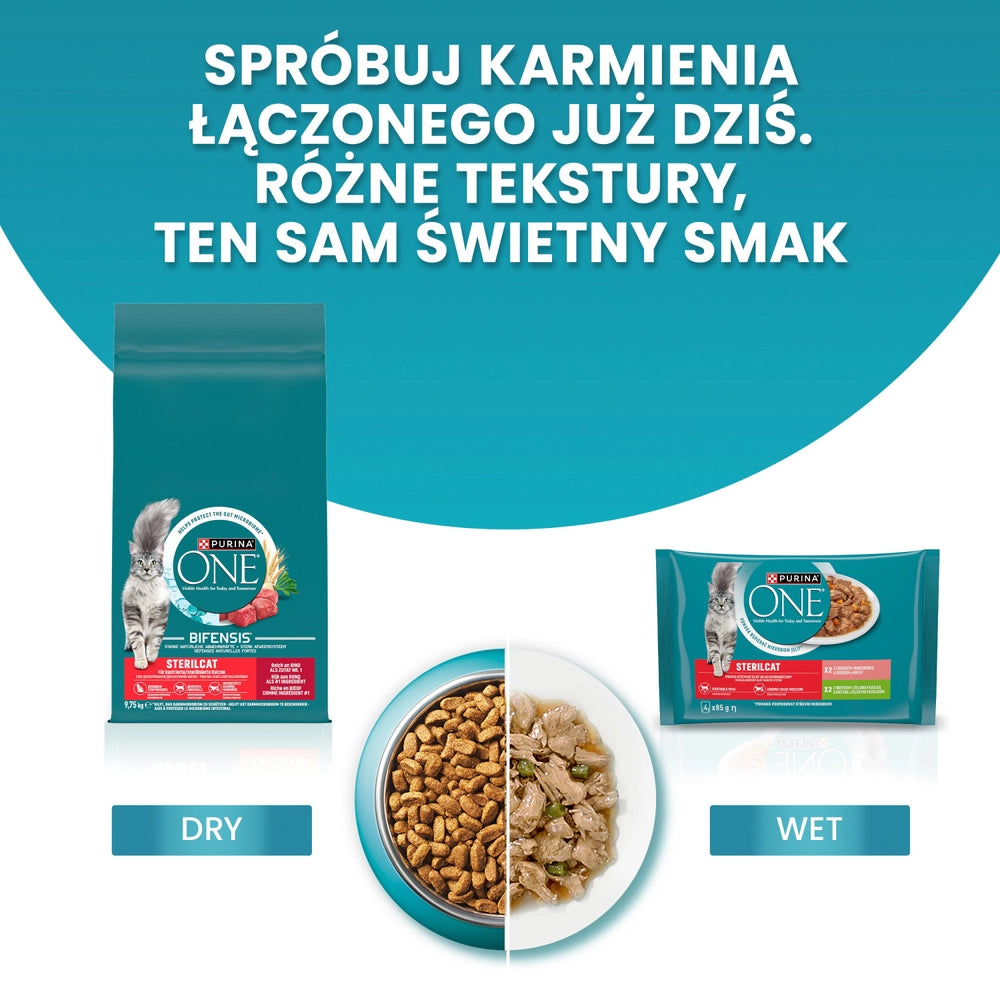 PURINA ONE Adult Lax & fullkorn 9,75kg