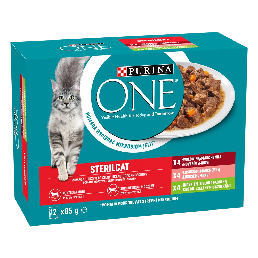 Purina One Sterilcat blandade smaker 12x85g