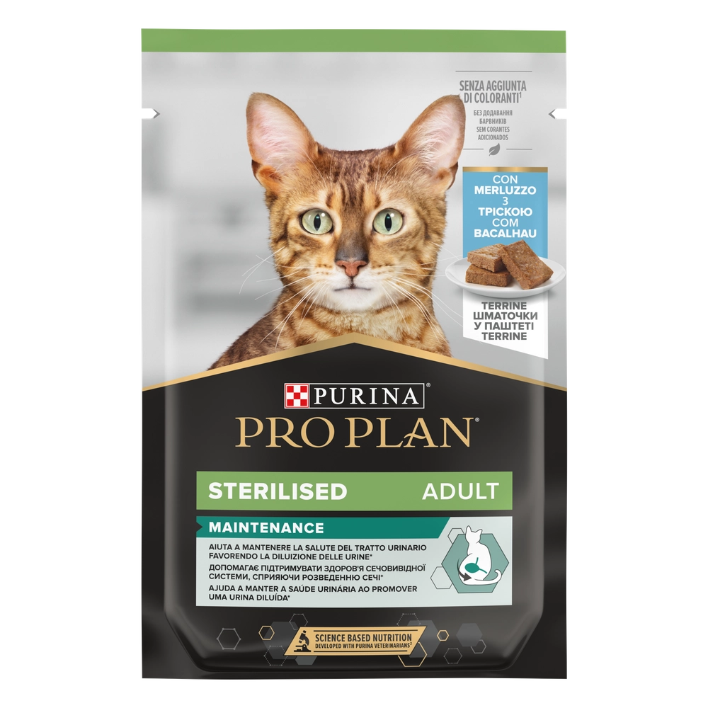 Purina Pro Plan Sterilised med torsk för katt 75g