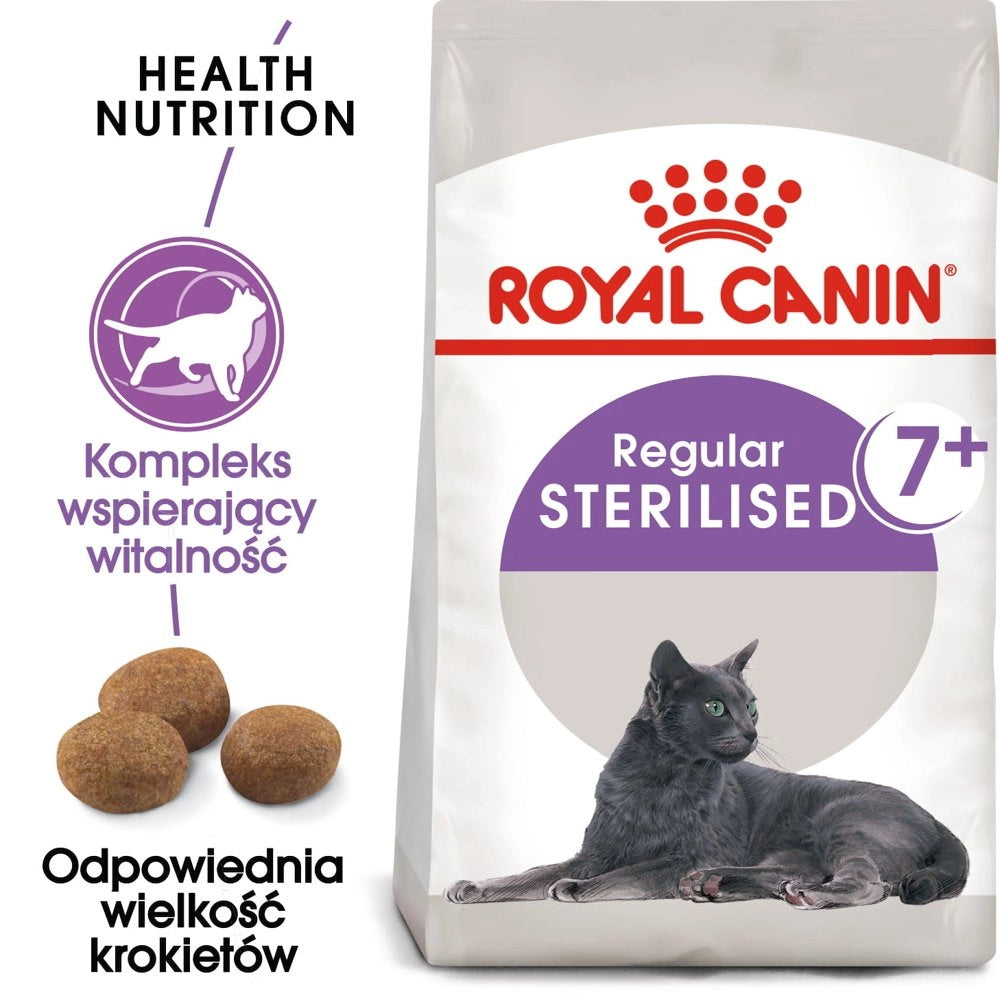 ROYAL CANIN Sterilised +7 400g torrfoder för vuxna katter, från 7 till 12 års ålder, steriliserade