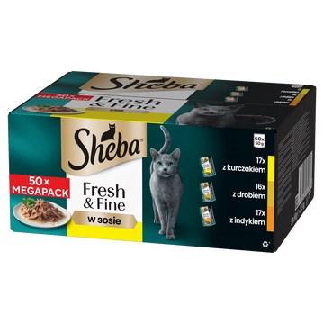 Sheba Fresh & Fine portionspåsar 50 x 50 g