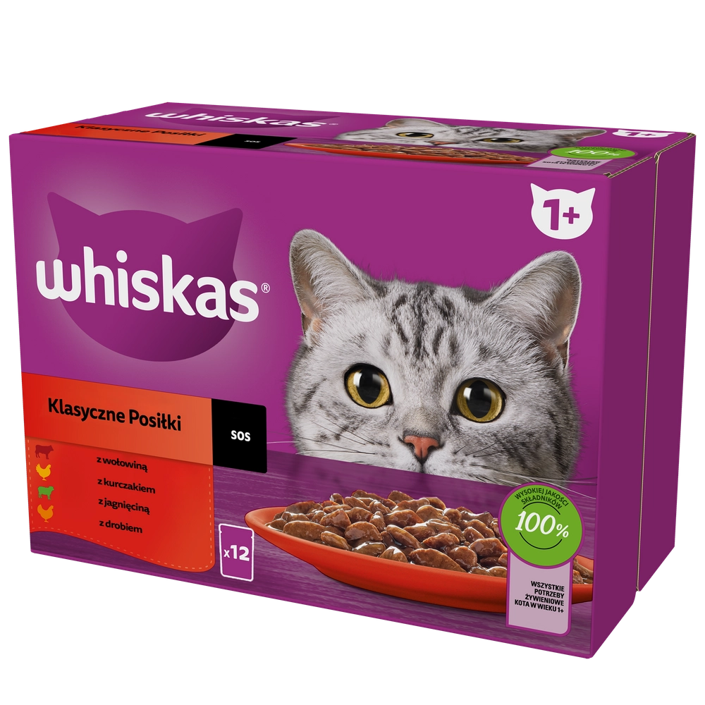 Whiskas Kattmat Classic i Sås 12x85g