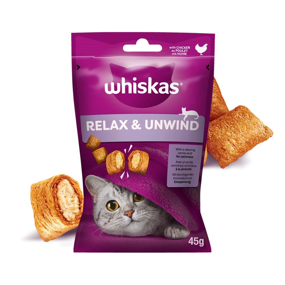 WHISKAS Relaks i Odprężenie 45g - godis för katt, med kyckling