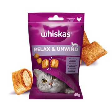 WHISKAS Relaks i Odprężenie 45g - godis för katt, med kyckling