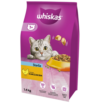 WHISKAS Sterile Adult Sterilised med kyckling 1,4 kg
